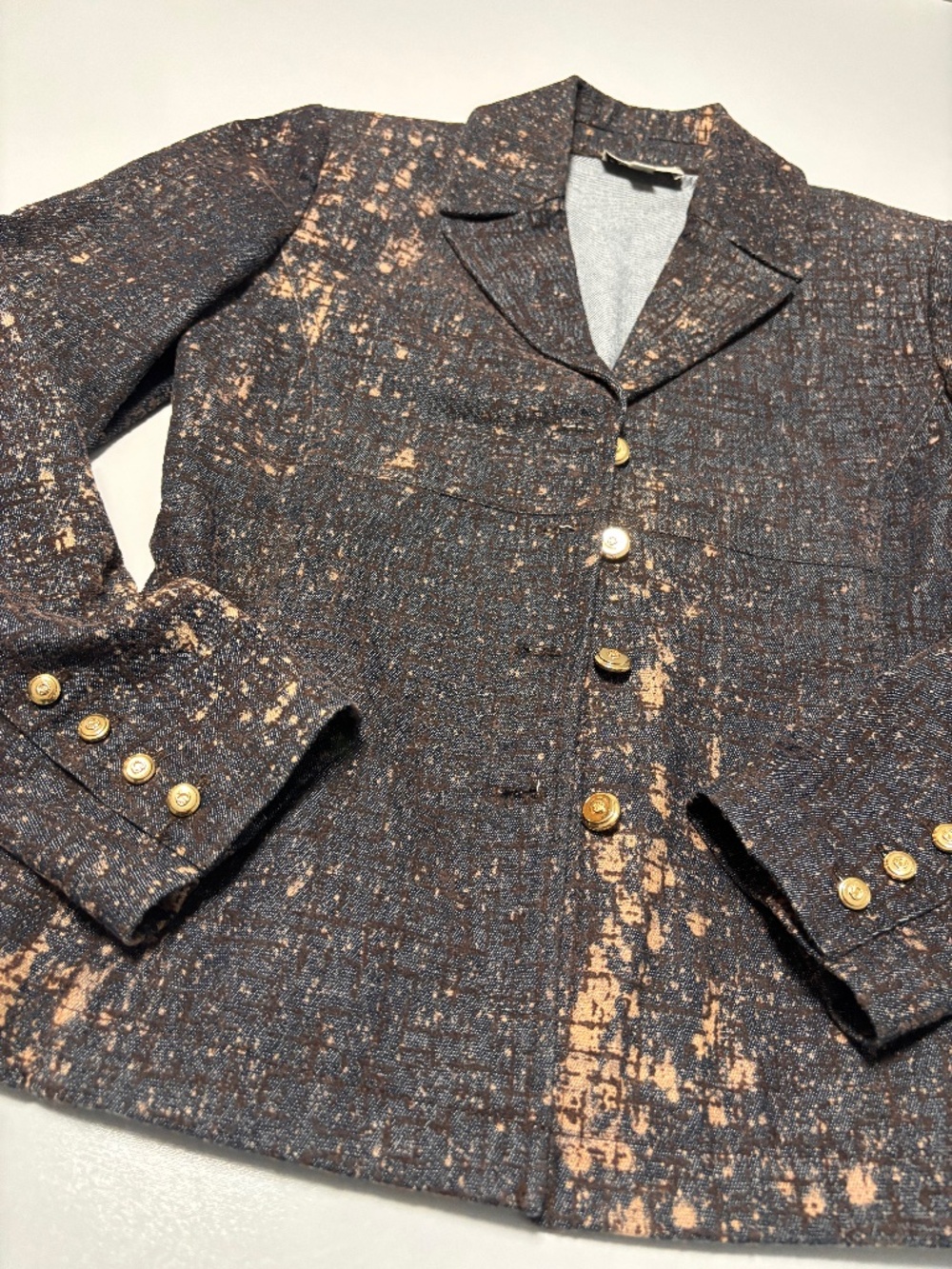 Womens St. John Sport by Marie Gray Embelished Blazer Suit Jacket Size P